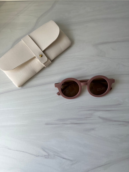 Retro Sunglasses(Powder Rose)