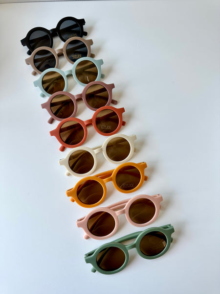 Retro Sunglasses(Powder Rose)