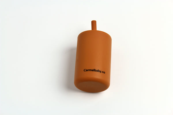 Silicone Straw Cup(Golden Ochre)