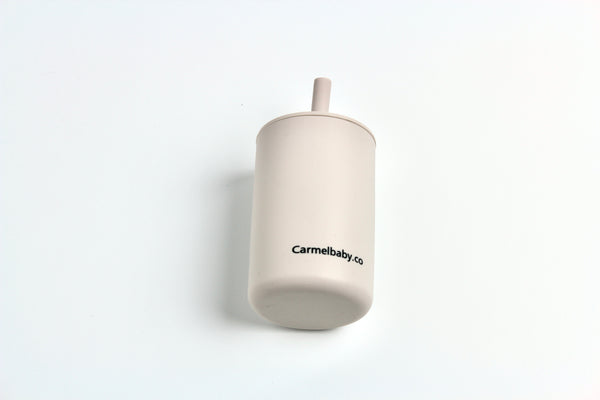 Silicone Straw Cup(Ivory)