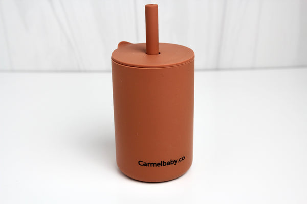 Silicone Straw Cup(Terracotta)