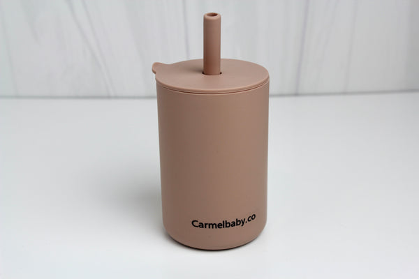 Silicone Straw Cup(Taupe)