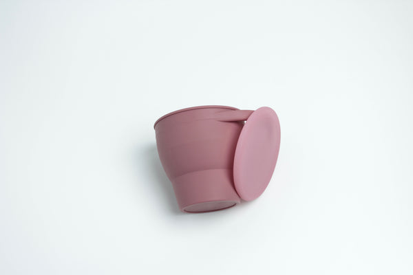 Collapsable Snack cup(Powder Rose)