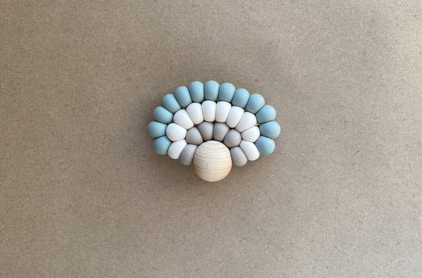 Beaded rainbow teether(Ocean)