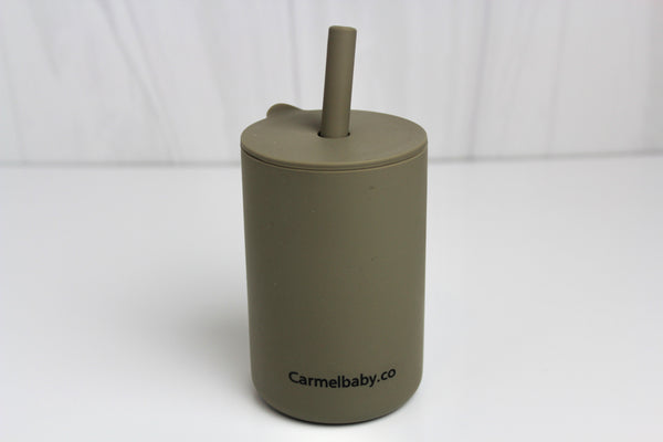 Silicone Straw cup(Sage)