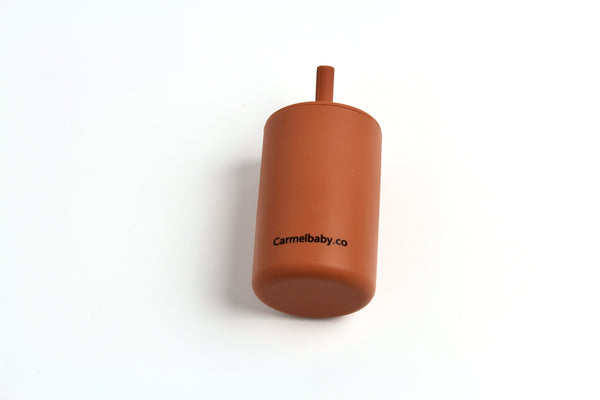 Silicone Straw Cup(Terracotta)