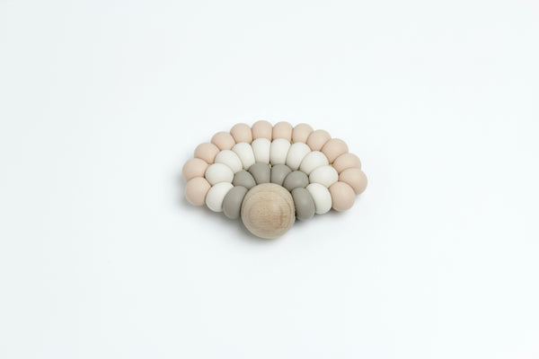 Beaded rainbow teether(Blush)
