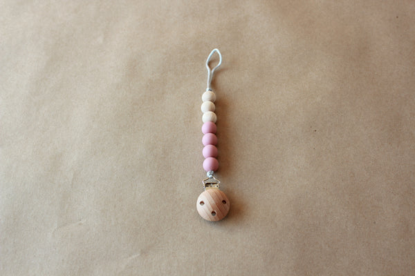 Pacifier Clip(Mauve)